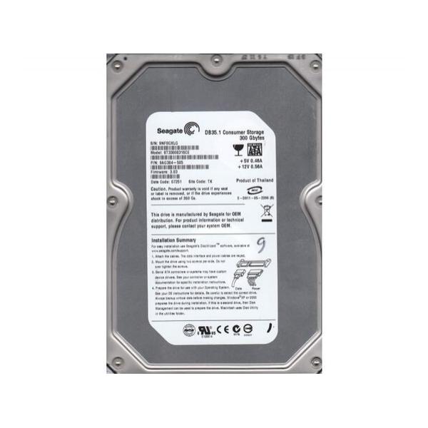 Жесткий диск для сервера Seagate 300ГБ SATA 3.5" 7200 об/мин, ST3300831SCE