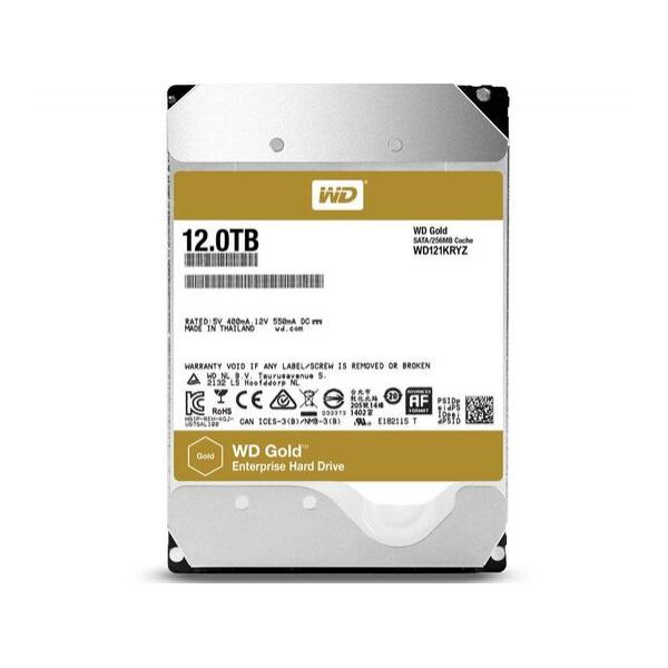 Жесткий диск для сервера WD 12ТБ SATA 3.5" 7200 об/мин, 6 Gb/s, WD121KRYZ