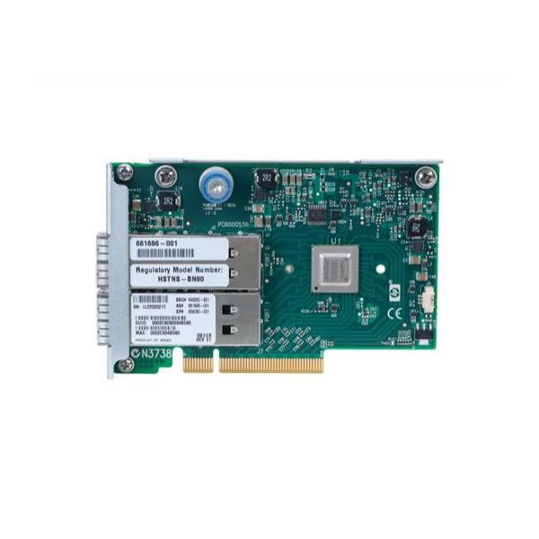 Контроллер HP 656090-001 Infiniband Fdr/en 10/40gb Dual Port 544flr-qsfp Pci-e X8 Adapter