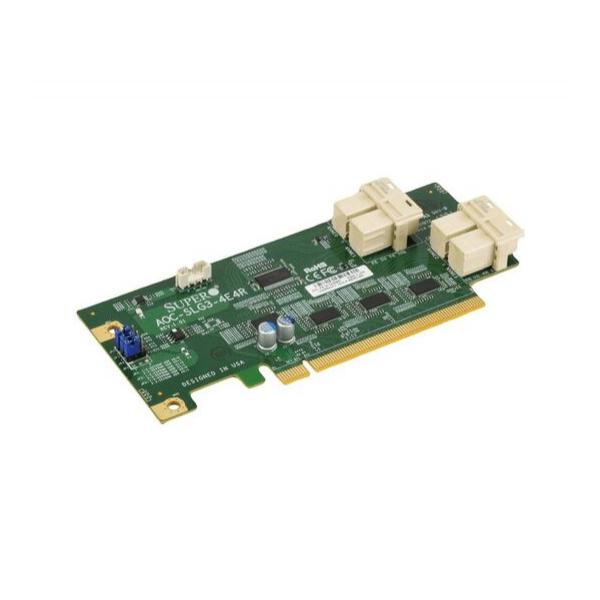 Сетевая карта Supermicro AOC-SLG3-4E4R 12.8GB/S Quad-Port Gen-3 NVMe Host Bus Adapter