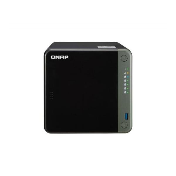 Qnap TS-453D-8G сетевой RAID-накопитель, 4 отсека 3,5"/2,5", 2 порта 2,5 GbE BASE-T, HDMI-порт. Intel Celeron J4125, 4ГБ DDR4.