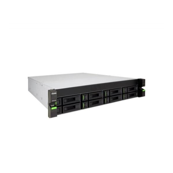 Сетевой накопитель Qsan XN5008RE-EU NAS 2U, Intel Celeron 2.9GHz Dual-Core, 8 Gb DDR4 U-DIMM (Max 64Gb), 8 x 3.5", USB 3.0, HDMI, 4 LAN (1GbE RJ45), 2хБП