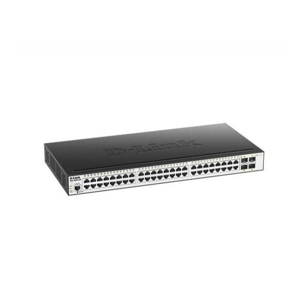 Управляемый L2 коммутатор D-Link DGS-3000-52X/B2A с 48 портами 10/100/1000Base-T и 4 портами 10GBase-X SFP+