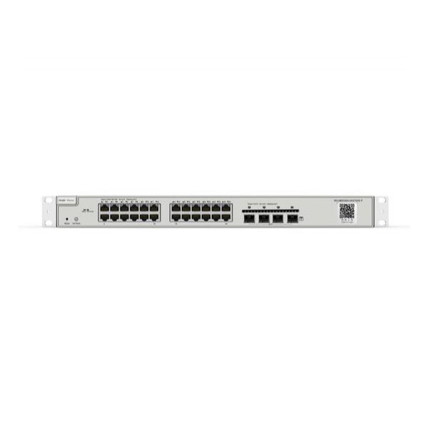 Управляемый коммутатор Ruijie RG-NBS3200-24GT4XS-P 24 гигабитных порта RJ45, 4 порта 1/10G SFP+, бюджет питания 370 Вт PoE