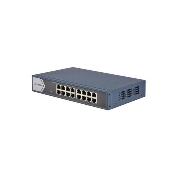 Hikvision DS-3E0516-E(B) 16-портовый гигабитный неуправляемый коммутатор