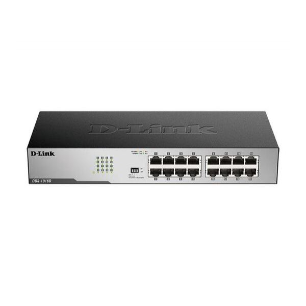 D-Link DGS-1016D неуправляемый коммутатор с 16 портами 10/100/1000Base-T