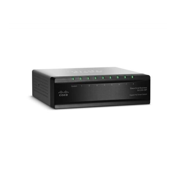 Коммутатор Cisco SLM2008PT 4-PoE Smart 8-ports, SLM2008PT-EU