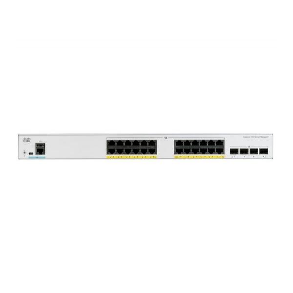 Коммутатор Cisco C1000-24P-4G 24-PoE Управляемый 28-ports, C1000-24P-4G-L