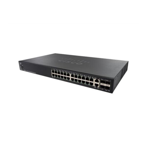 Коммутатор Cisco SF550X-24MP 24-PoE Управляемый 28-ports, SF550X-24MP-K9-EU