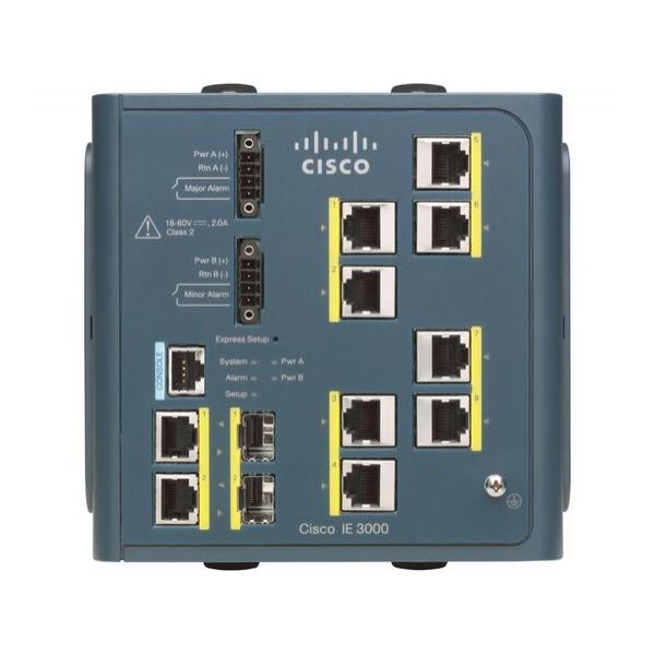 Коммутатор Cisco IE-3000-8TC Управляемый 10-ports, IE-3000-8TC