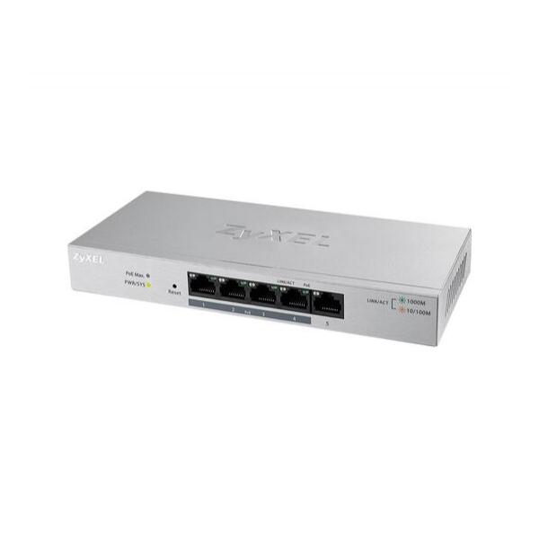 Коммутатор ZyXEL GS1200-5HP 4-PoE Smart 5-ports, GS1200-5HP-EU0101F