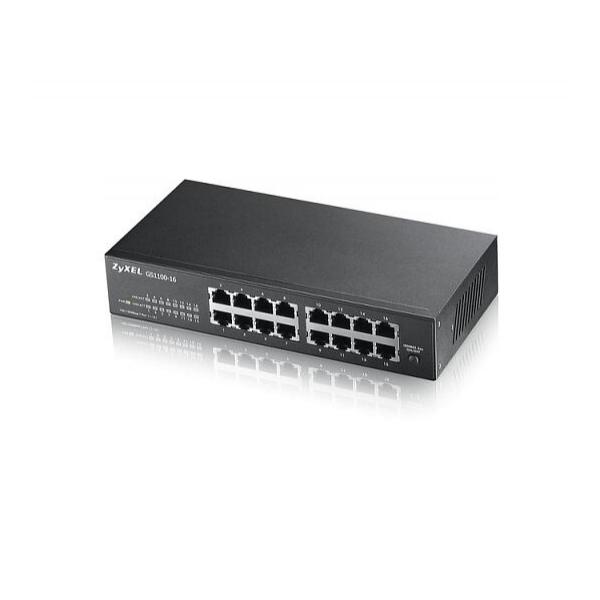 Коммутатор ZyXEL GS1100-16 Неуправляемый 16-ports, GS1100-16-EU0101F