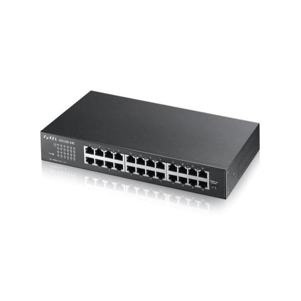 Коммутатор ZyXEL GS1100-24E Неуправляемый 24-ports, GS1100-24E-EU0101F