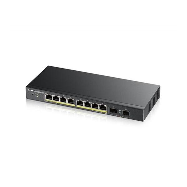 Коммутатор ZyXEL GS1900-10HP 8-PoE Smart 10-ports, GS1900-10HP-EU0101F