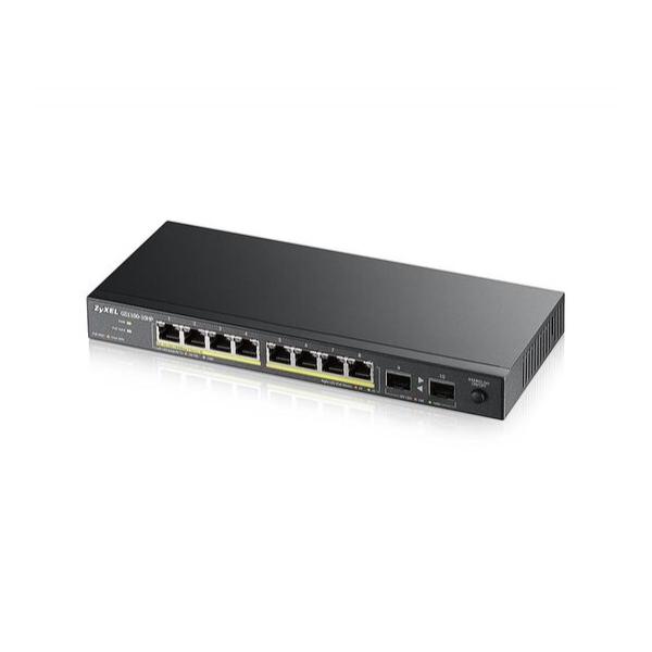 Коммутатор ZyXEL GS1100-10HP 8-PoE Неуправляемый 10-ports, GS1100-10HP-EU0101F