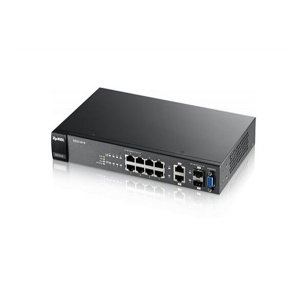 Коммутатор ZyXEL GS2210-8 Управляемый 10-ports, GS2210-8-EU0101F