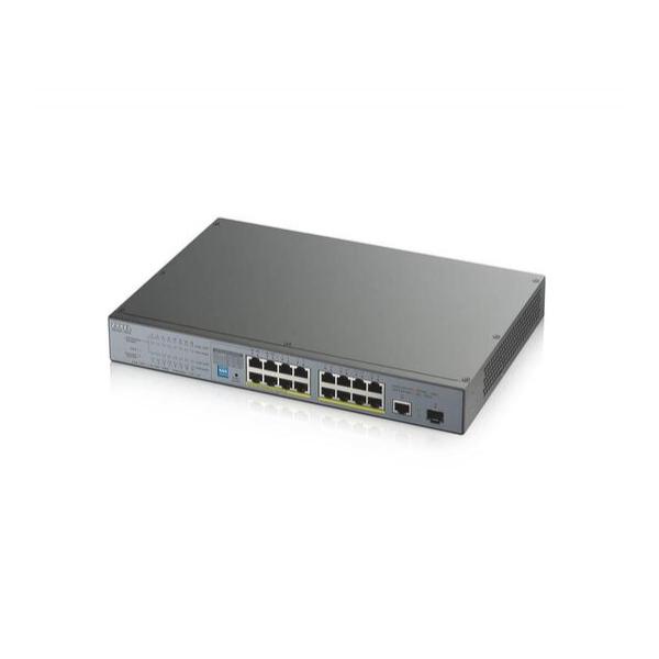 Коммутатор ZyXEL GS1300-18HP 16-PoE Неуправляемый 18-ports, GS1300-18HP-EU0101F