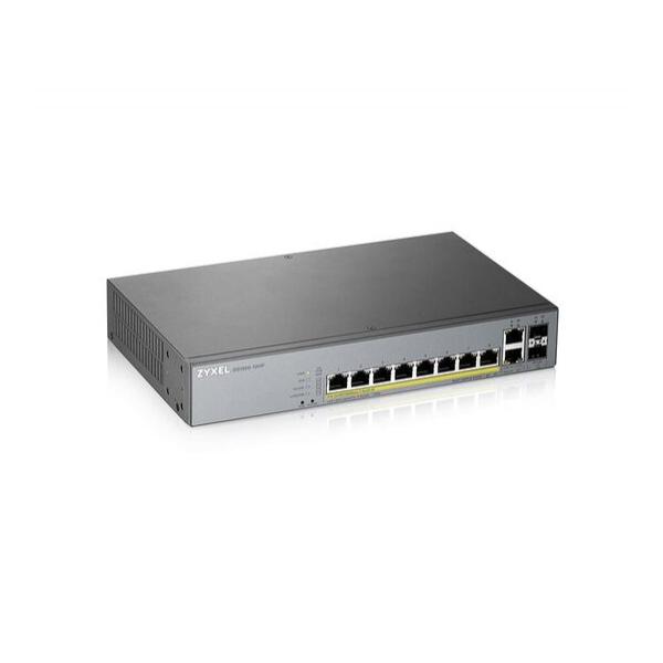 Коммутатор ZyXEL GS1350-12HP 8-PoE Smart 12-ports, GS1350-12HP-EU0101F