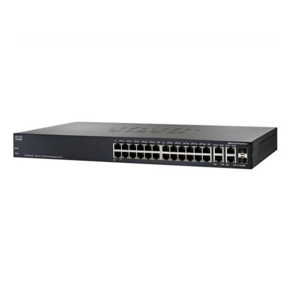 Коммутатор Cisco SF300-24PP 24-PoE Управляемый 28-ports, SF300-24PP-K9-EU