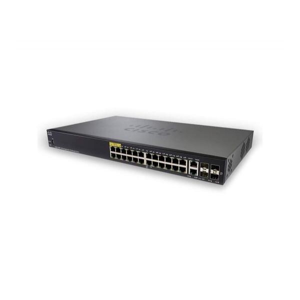 Коммутатор Cisco SG350X-24MP 24-PoE Управляемый 28-ports, SG350X-24MP-K9-EU