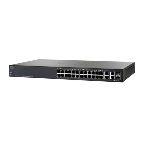 Коммутатор Cisco SG300-28PP 24-PoE Управляемый 28-ports, SG300-28PP-K9-EU