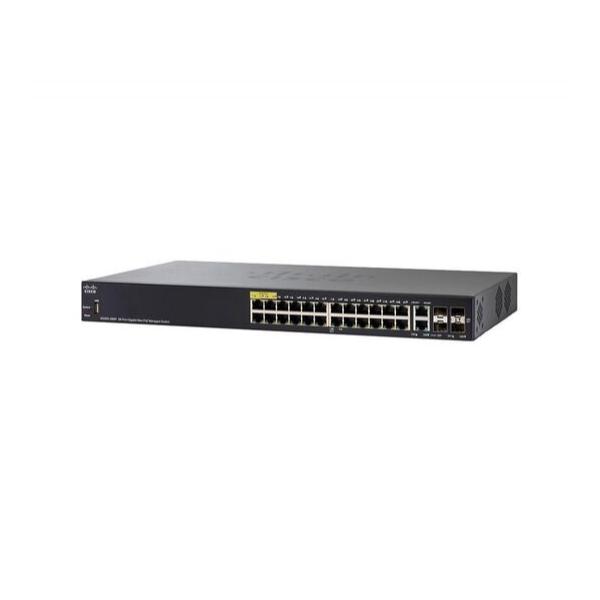 Коммутатор Cisco SG350-28MP 24-PoE Управляемый 28-ports, SG350-28MP-K9-EU