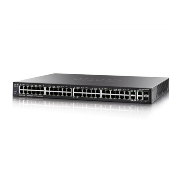 Коммутатор Cisco SG300-52MP 48-PoE Управляемый 52-ports, SG300-52MP-K9-EU