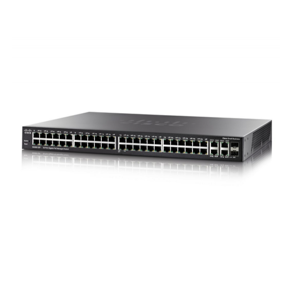 Коммутатор Cisco SG300-52P 48-PoE Управляемый 52-ports, SG300-52P-K9-EU