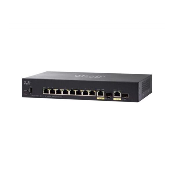 Коммутатор Cisco SF352-08P 8-PoE Управляемый 10-ports, SF352-08P-K9-EU