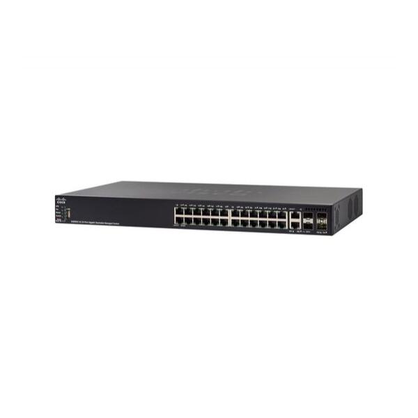 Коммутатор Cisco SG550X-24 Управляемый 28-ports, SG550X-24-K9-EU