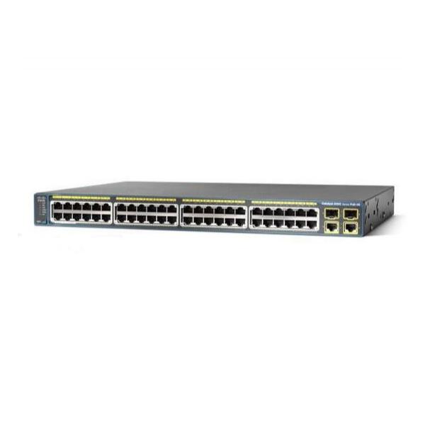 Коммутатор Cisco C2960+48PST-S 24-PoE Управляемый 52-ports, WS-C2960+48PST-S