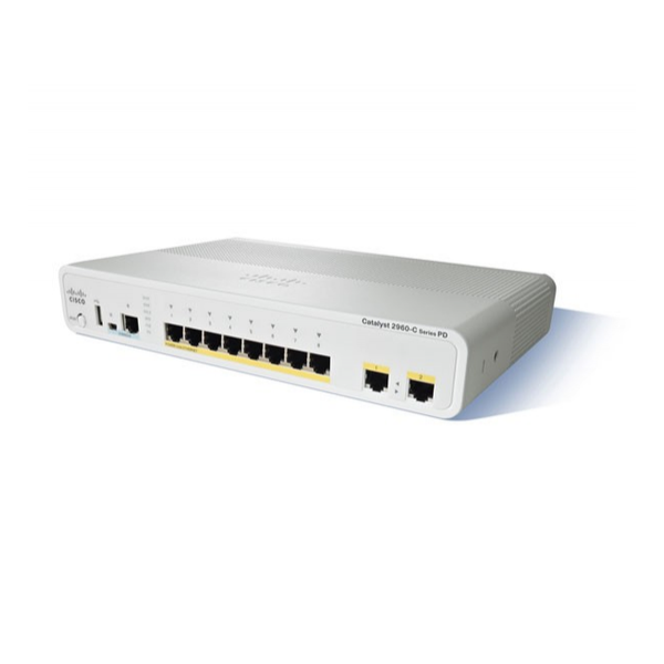 Коммутатор Cisco WS-C2960CPD-8PT-L 8-PoE Управляемый 10-ports, WS-C2960CPD-8PT-L