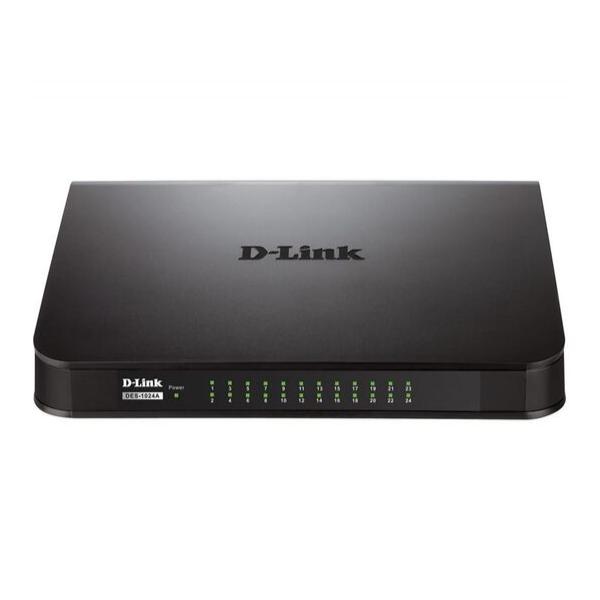 D-Link DES-1024A - неуправляемый коммутатор с 24 портами 10/100Base-TX