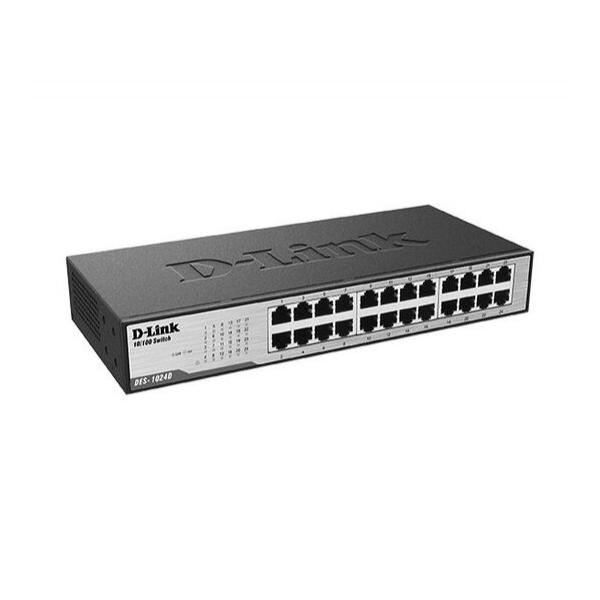 D-Link DES-1024D - неуправляемый коммутатор с 24 портами 10/100Base-TX