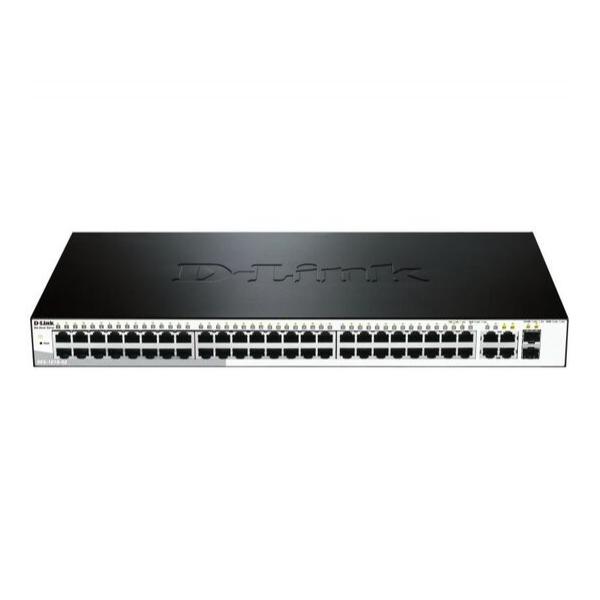 D-Link DES-1210-52, Настраиваемый коммутатор WebSmart с 48 портами 10/100Base-TX, 2 портами 10/100/1000Base-T, 2 комбо-портами 100/1000Base-T/SFP, DES-1210-52/C1A