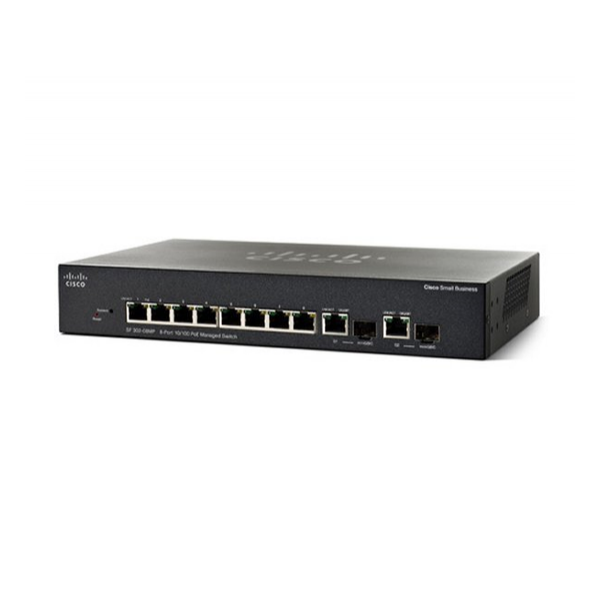 Коммутатор Cisco SF302-08MPP 8-PoE Управляемый 10-ports, SF302-08MPP-K9-EU