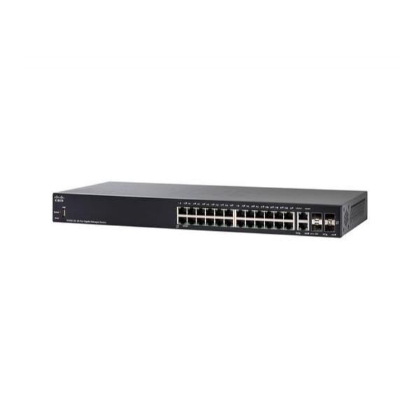 Коммутатор Cisco SG350-28 Управляемый 28-ports, SG350-28-K9-EU