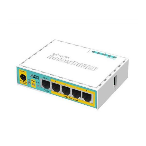 Маршрутизатор Mikrotik hEX PoE lite, RB750UPr2