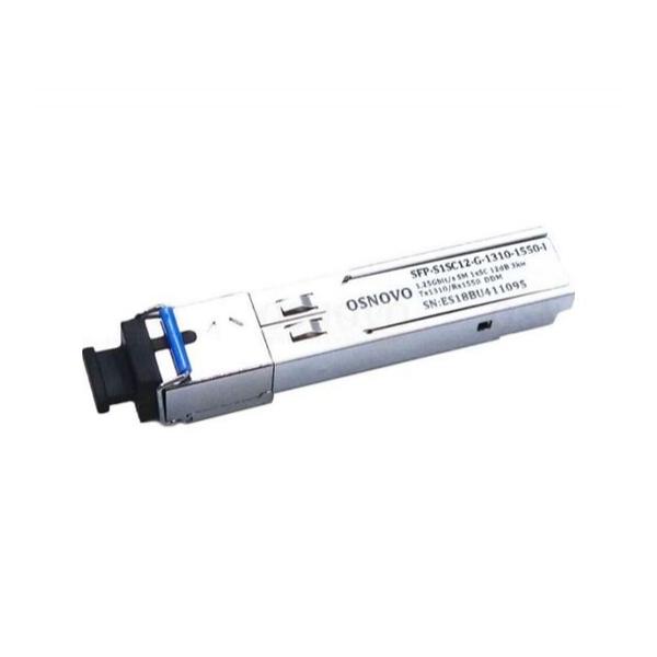 Оптический SFP Модуль промышленный OSNOVO SFP-S1SC12-G-1310-1550-I