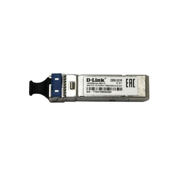 Трансивер D-Link SFP 1000Base-BX-U Одномодовый, DEM-331R/20KM/DD