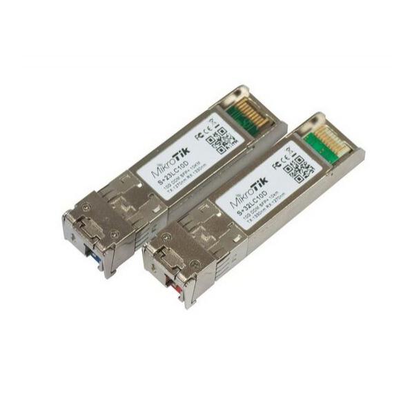 Трансивер Mikrotik SFP+ Одномодовый (2шт), S+2332LC10D