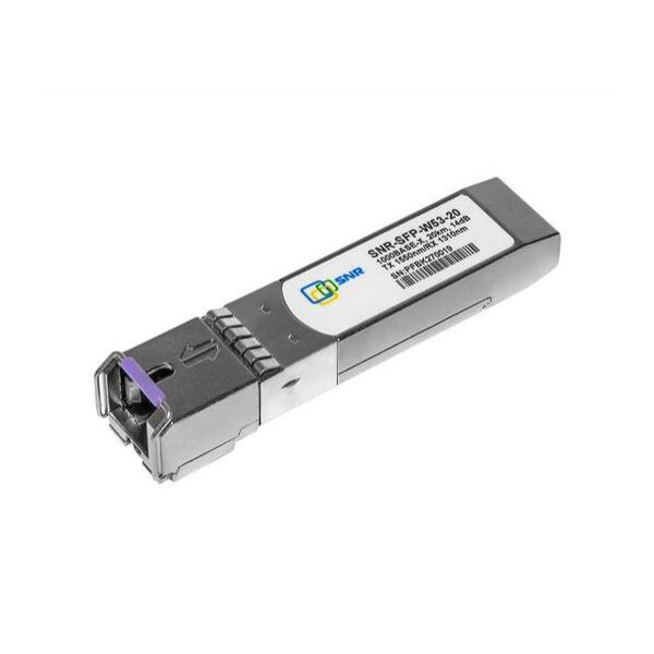 Трансивер SNR SFP 1000Base-BX Одномодовый, SNR-SFP-W53-20