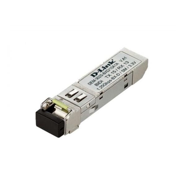 D-Link DEM-302S-BXD WDM SFP-трансивер с 1 портом 1000Base-BX-D (Tx:1550 нм, Rx:1310 нм) для одномодового оптического кабеля до 2 км