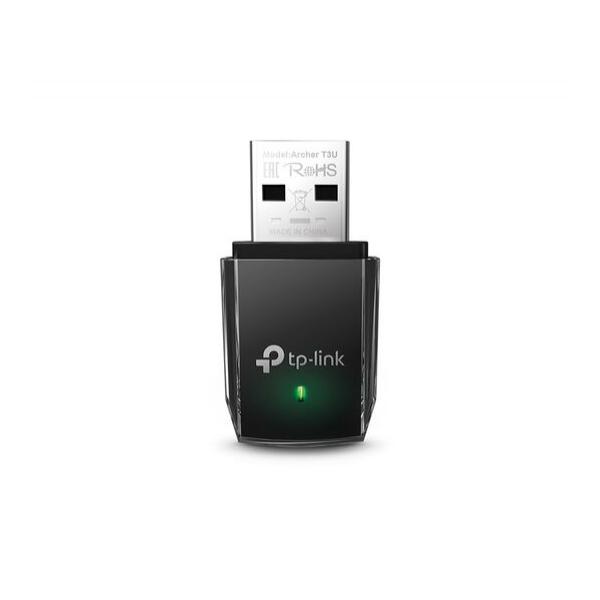 USB адаптер TP-Link IEEE 802.11 a/b/g/n/ac 2.4/5 ГГц 867Мб/с USB 3.0, ARCHER T3U