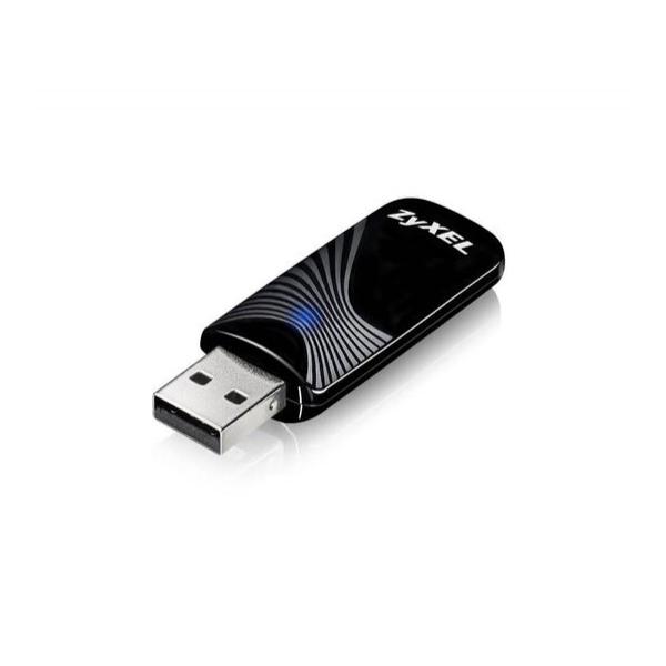 USB адаптер ZyXEL IEEE 802.11 a/b/g/n/ac 2.4/5 ГГц 433Мб/с USB 2.0, NWD6505-EU0101F