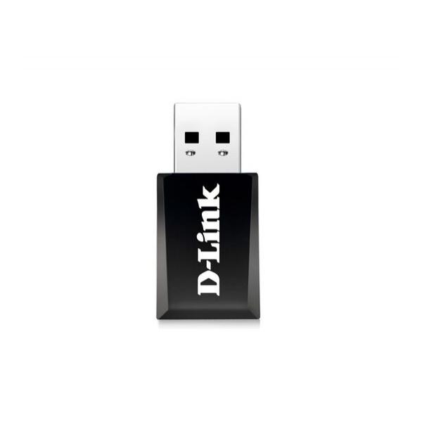 USB адаптер D-Link IEEE 802.11 a/b/g/n/ac 2.4/5 ГГц 867Мб/с USB 3.0, DWA-182/RU/E1A