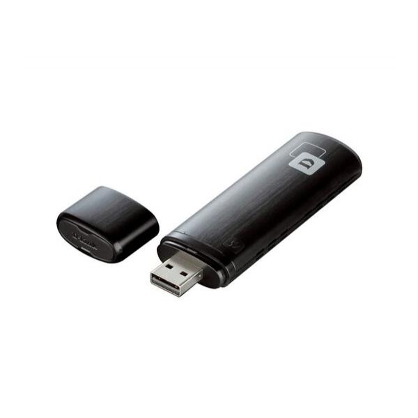 USB адаптер D-Link IEEE 802.11 a/b/g/n/ac 2.4/5 ГГц 867Мб/с USB 3.0, DWA-182/C1C