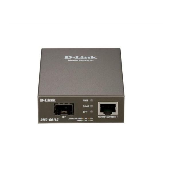 Медиаконвертер D-link DMC-G01LC/C1A с 1 портом 100/1000Base-T и 1 портом 100/1000Base-X SFP