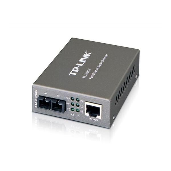 Медиаконвертер TP-Link 100Base-TX-100Base-FX RJ-45-SC, MC100CM