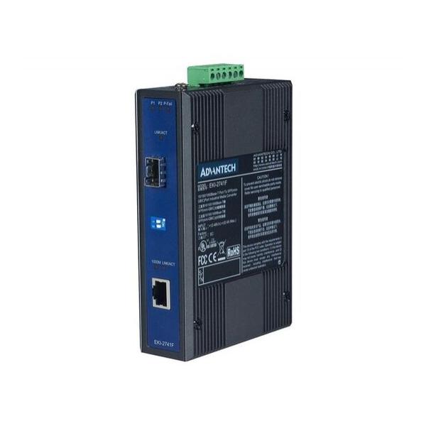 Медиаконвертер Advantech 1000Base-T-1000Base-X RJ-45-SFP, EKI-2741FI-BE